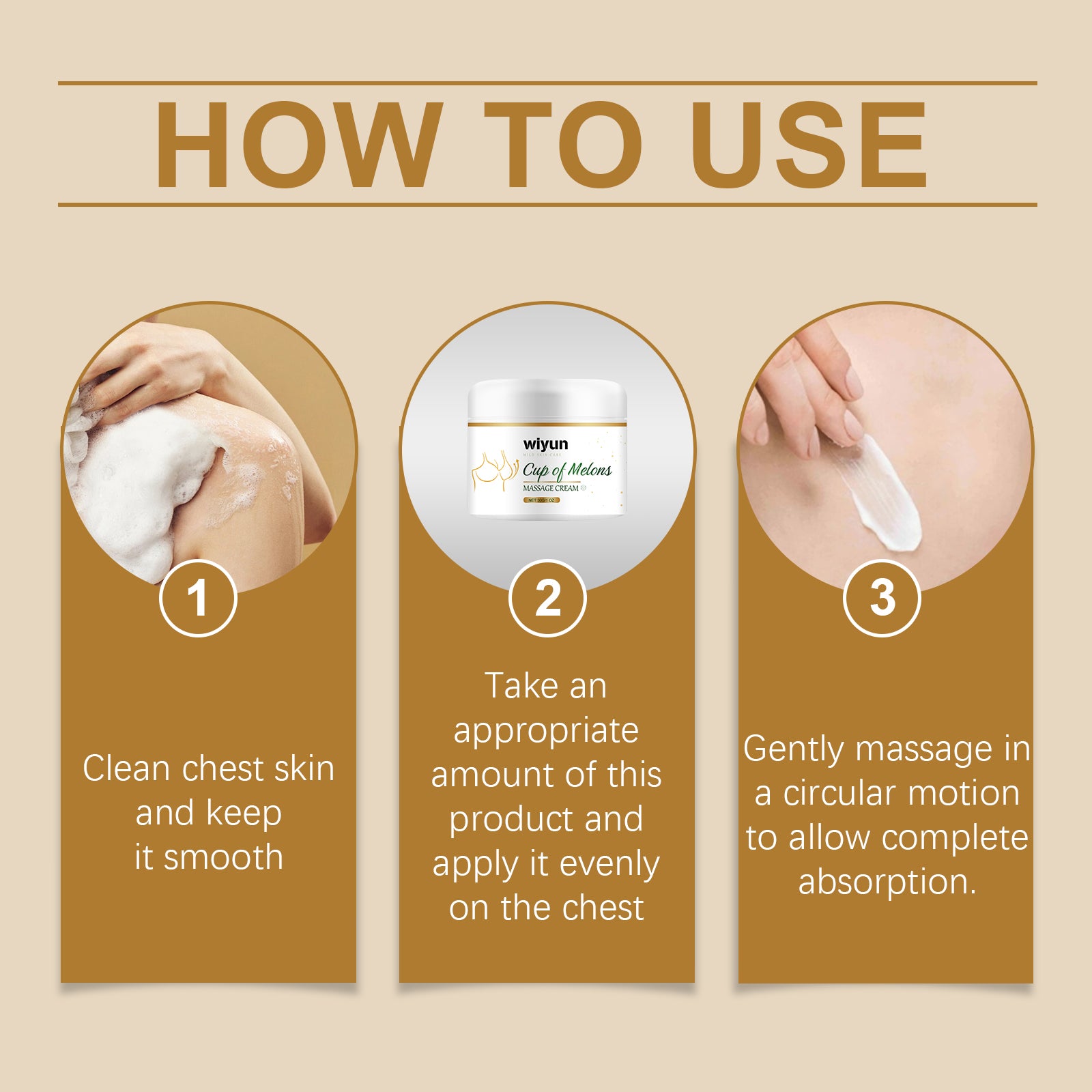 Wiyun Nourishing Bust Massage Cream — Gentle Daily Body Care — product photo 6
