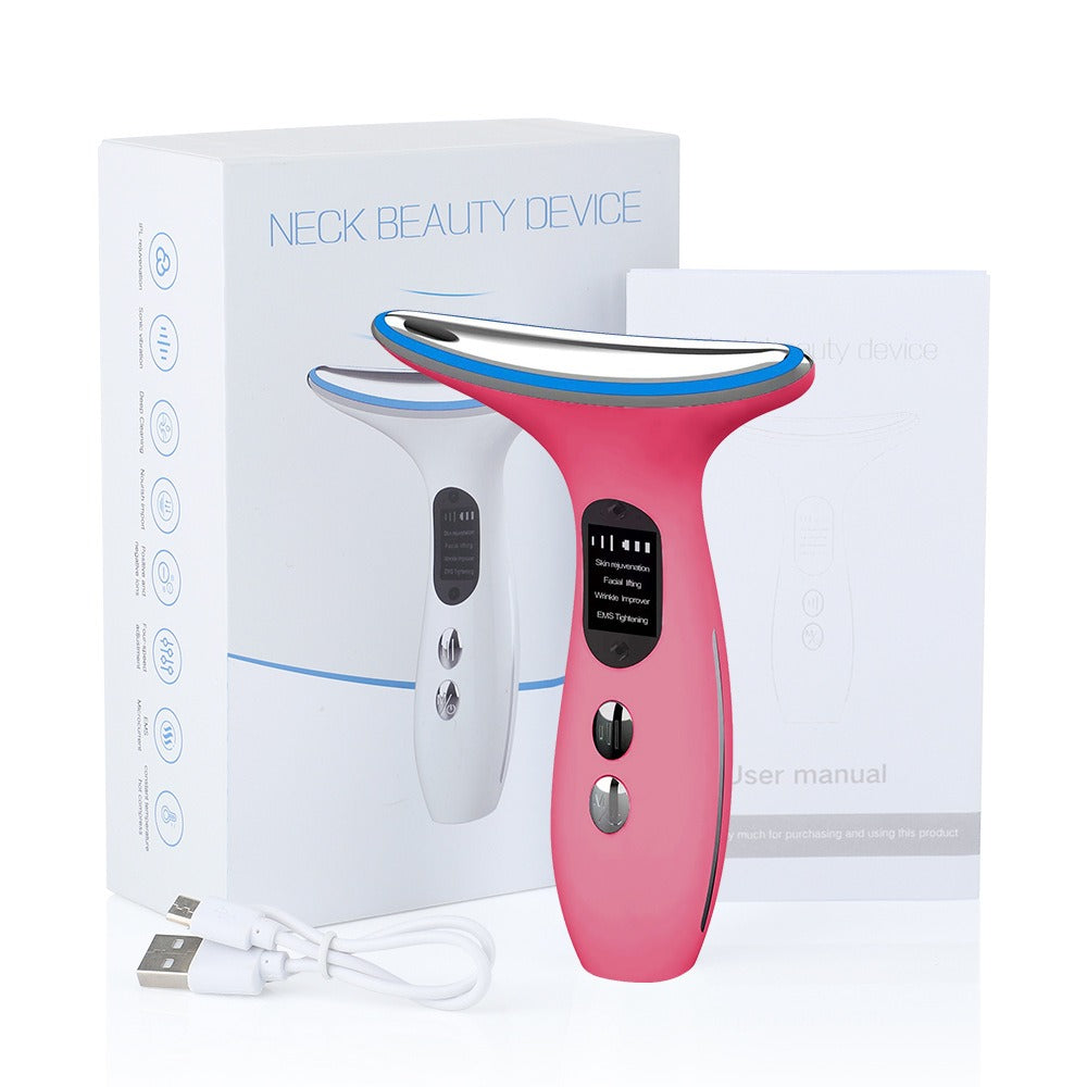 LED Microcurrent Neck & Face Device — Warming Beauty Instrument — product photo 3