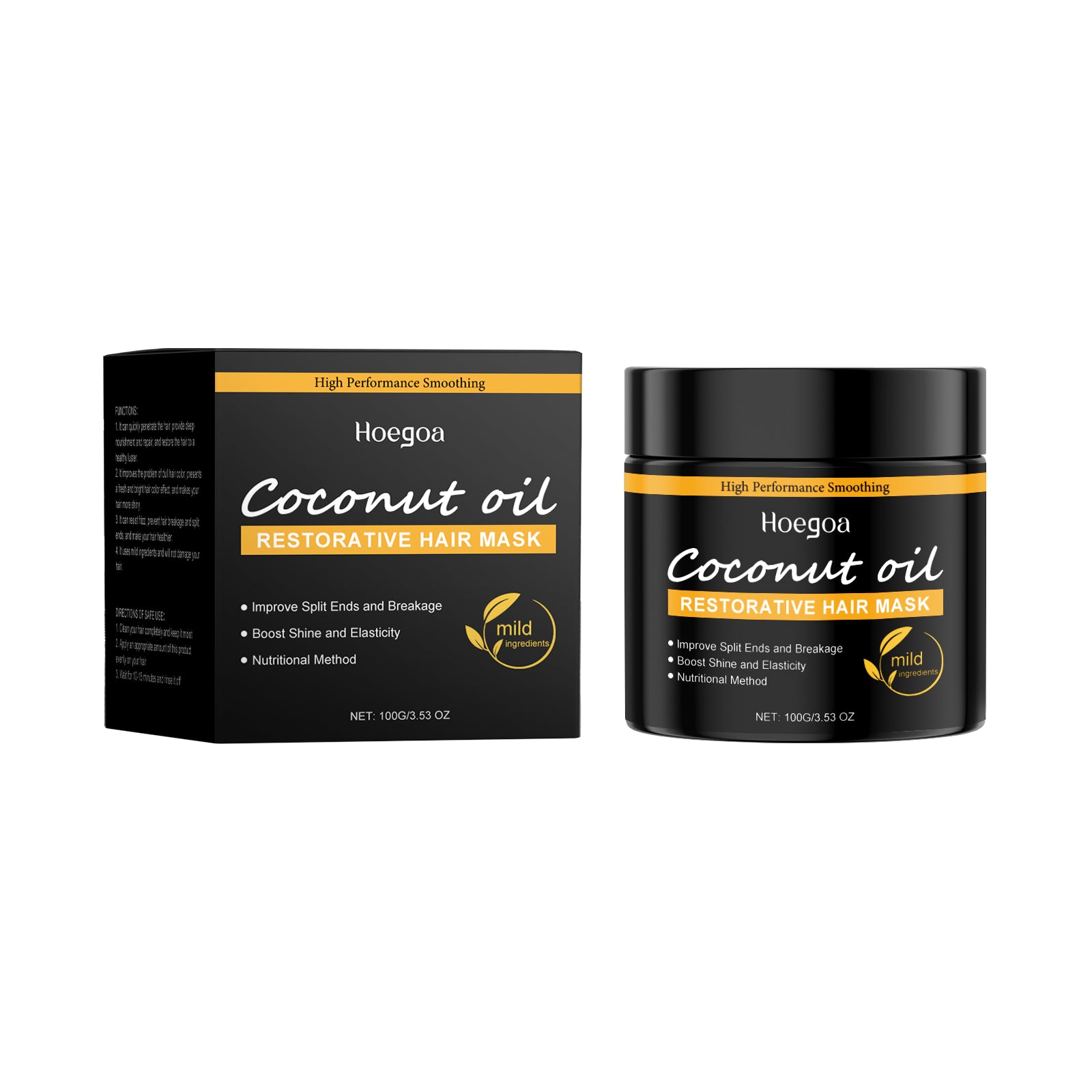 Coconut Oil Repair Hair Mask — Deep Conditioning for Dry, Damaged Hair — product photo 1