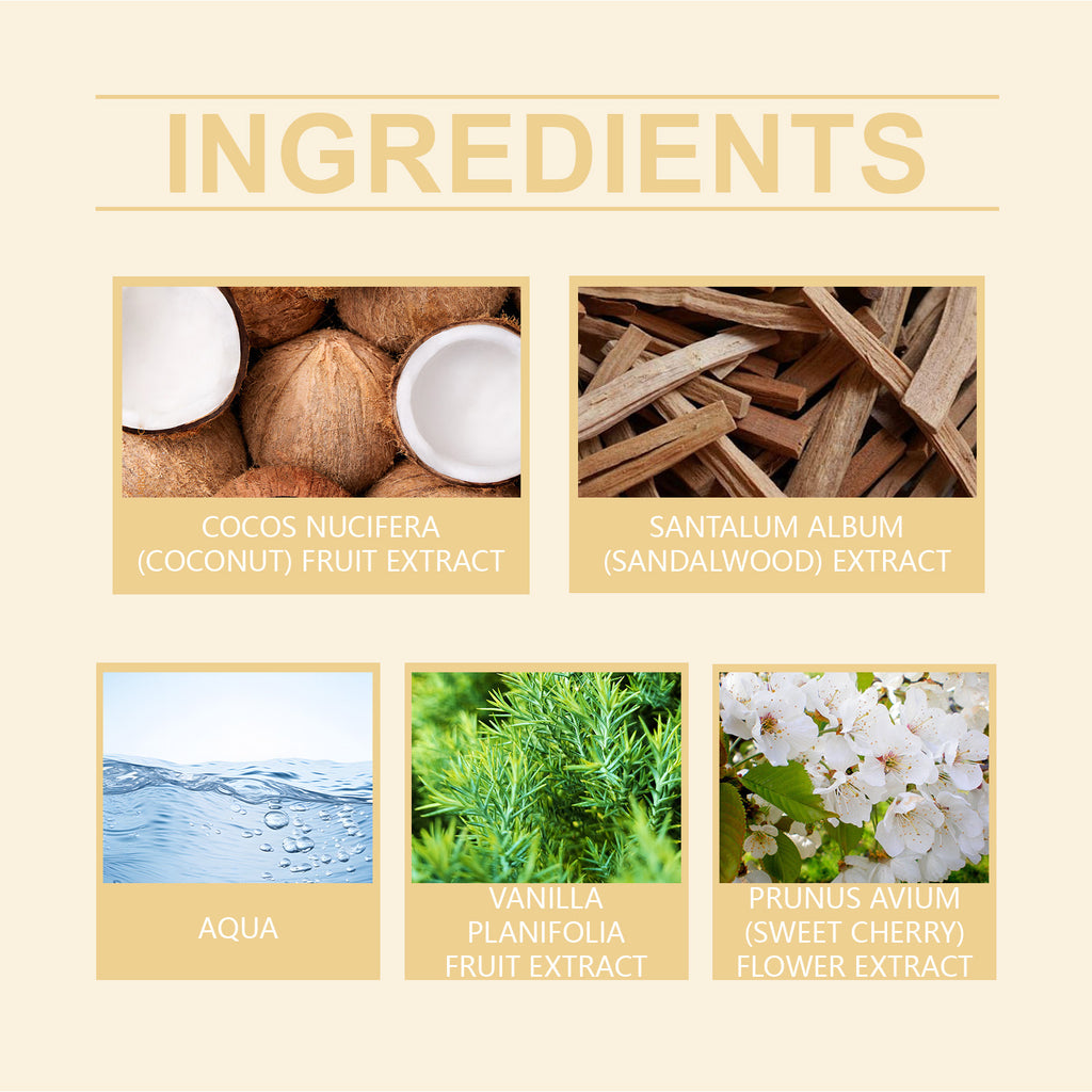 Roxelis Vanilla Coconut Body Mist — Long-Lasting Fragrance Body Spray — product photo 3