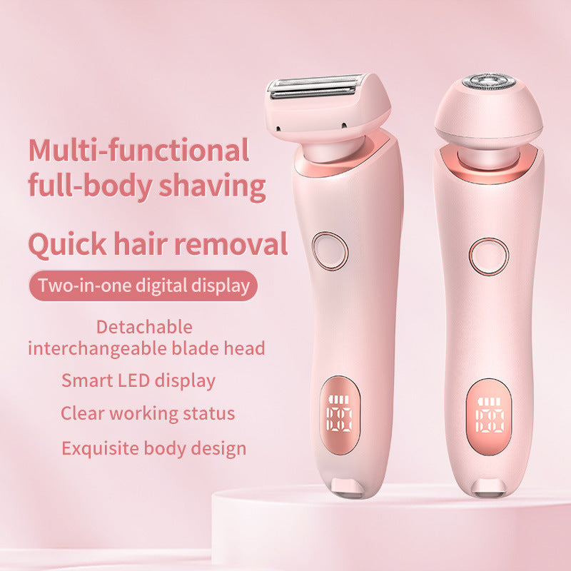 2-in-1 Women's Bikini & Body Trimmer — Cordless Hair Removal Grooming Device — product photo 1