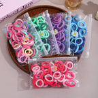 Kids Hair Ties Set — Soft No-Snag Elastic Bands Hair Accessory — product photo 2