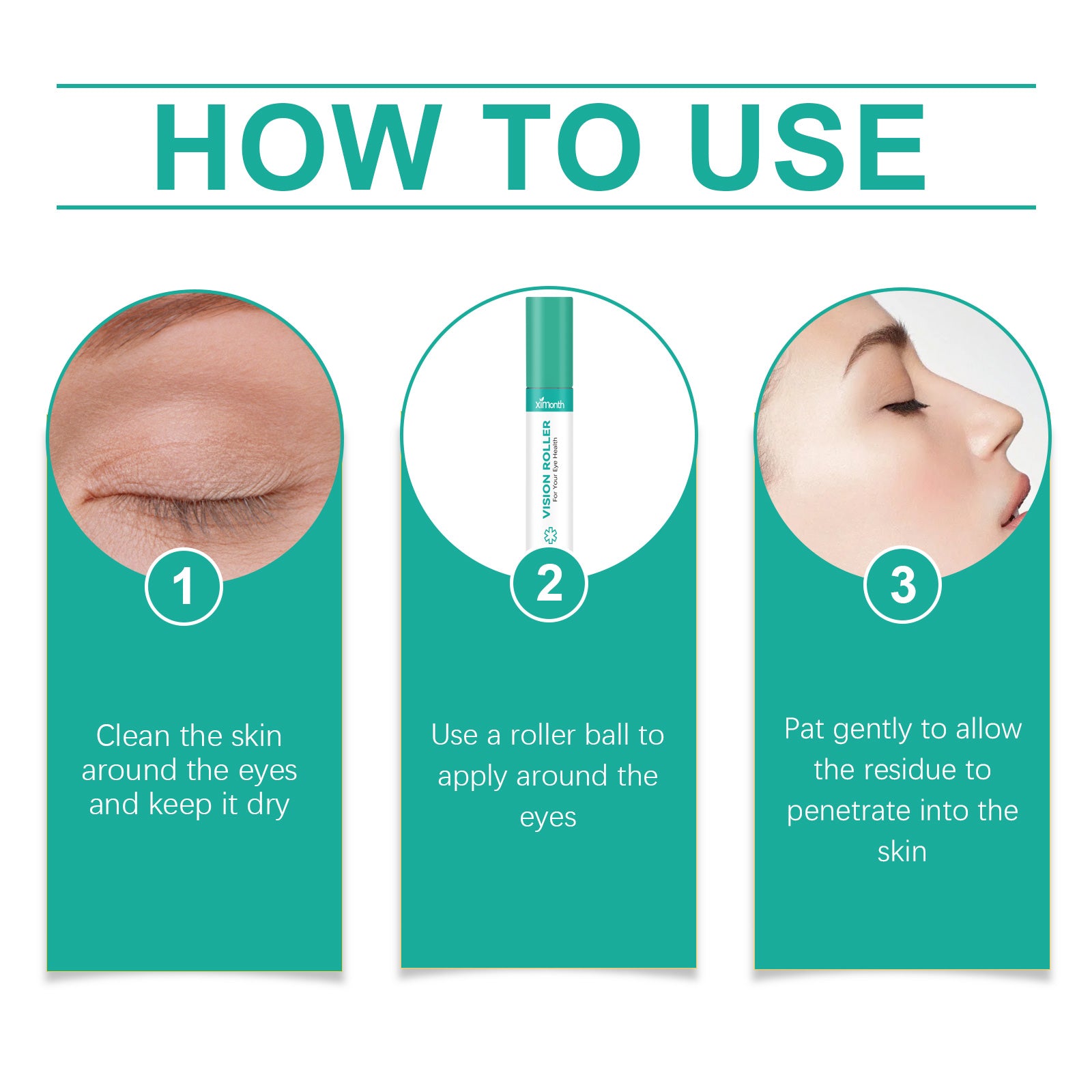 Under-Eye Massage Roller — Cooling De-Puffing Eye Care Beauty Tool — product photo 5