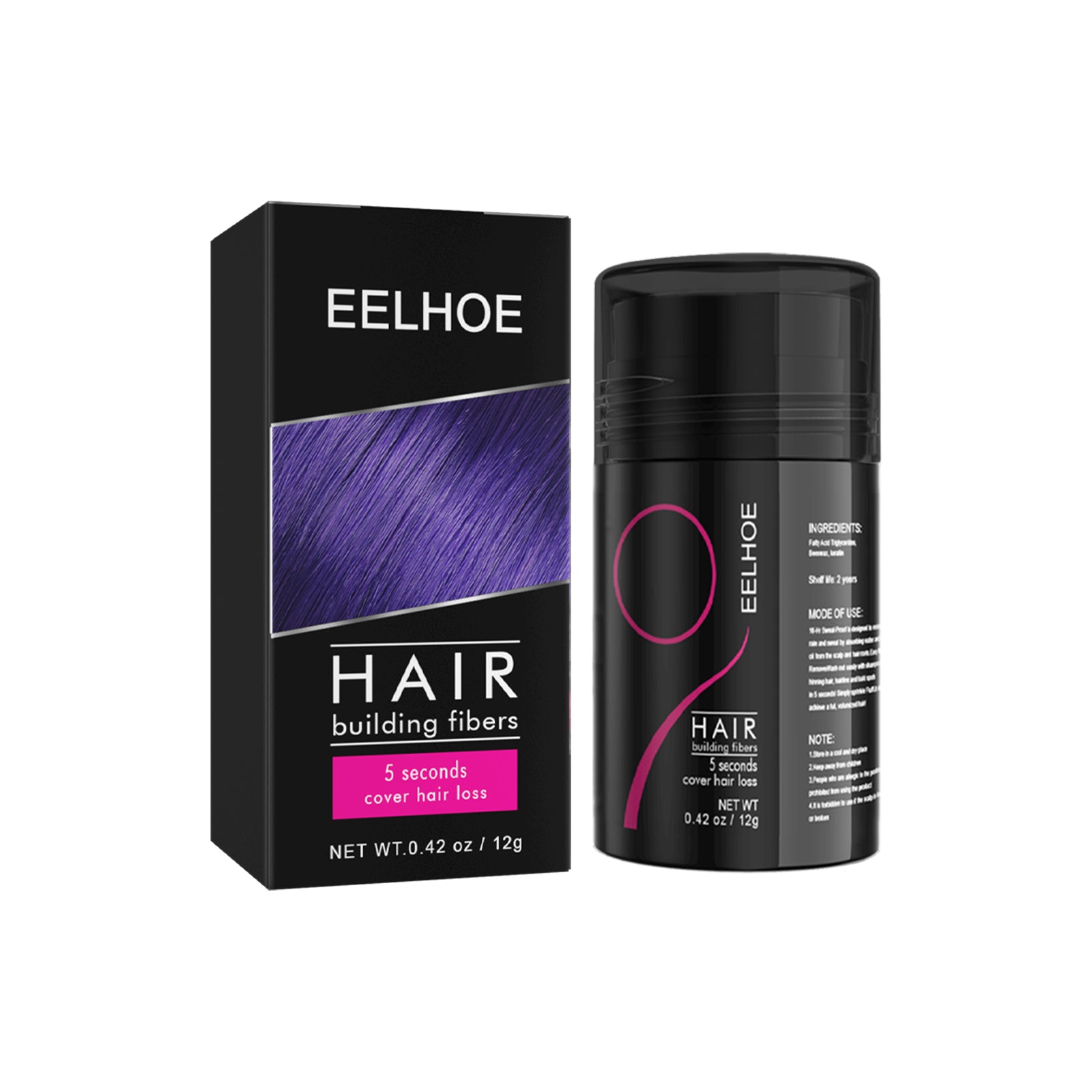 Hair Building Fiber Powder — Instant Density in 3 Shades — product photo 4