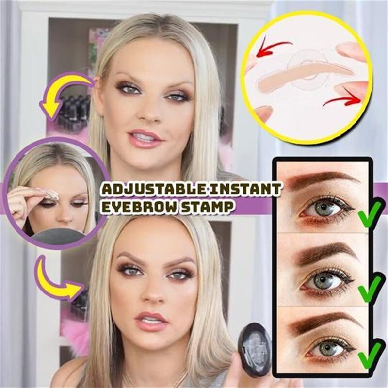 Signature Brow Stamp Kit — Dual-Shade Sculpting Powder for Natural-Looking Brows — product photo 4