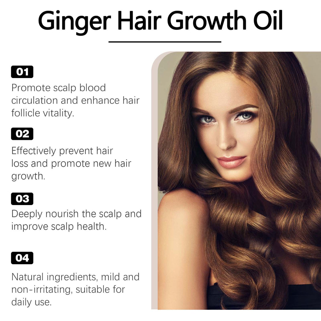 Ginger Hair Care Oil — Nourishing Scalp & Fuller-Looking Hair Care — product photo 5