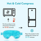 Cooling Gel Bead Eye Mask — Reusable Cold Compress for Puffy Eyes — product photo 2