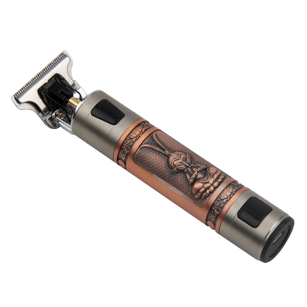 T9 Pro Digital Hair Clipper — Copper Carved Trimmer with LED Display — product photo 2