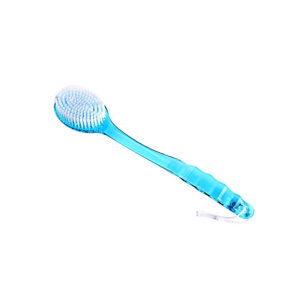 Long-Handle Body Bath Brush — Exfoliating Back Scrubber & Shower Massager