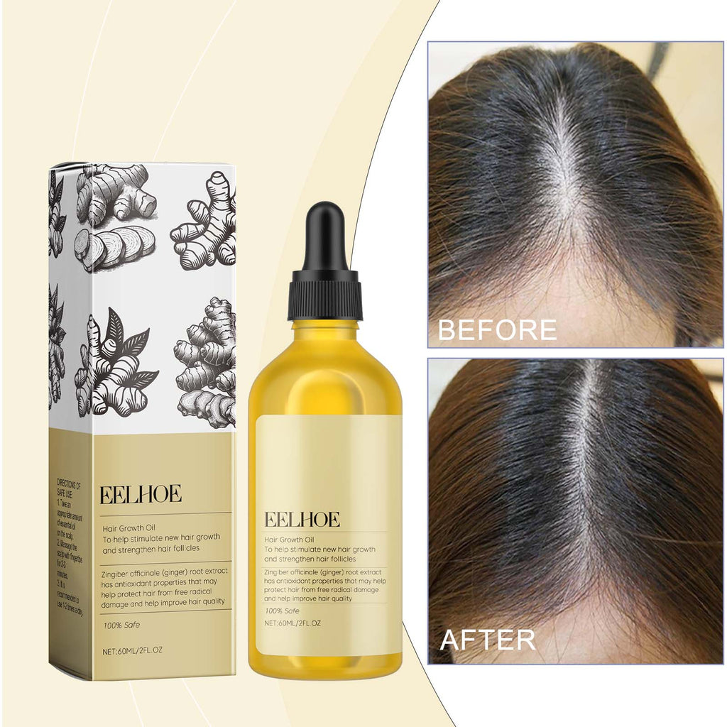 Ginger Hair Care Oil — Nourishing Scalp & Fuller-Looking Hair Care — product photo 3