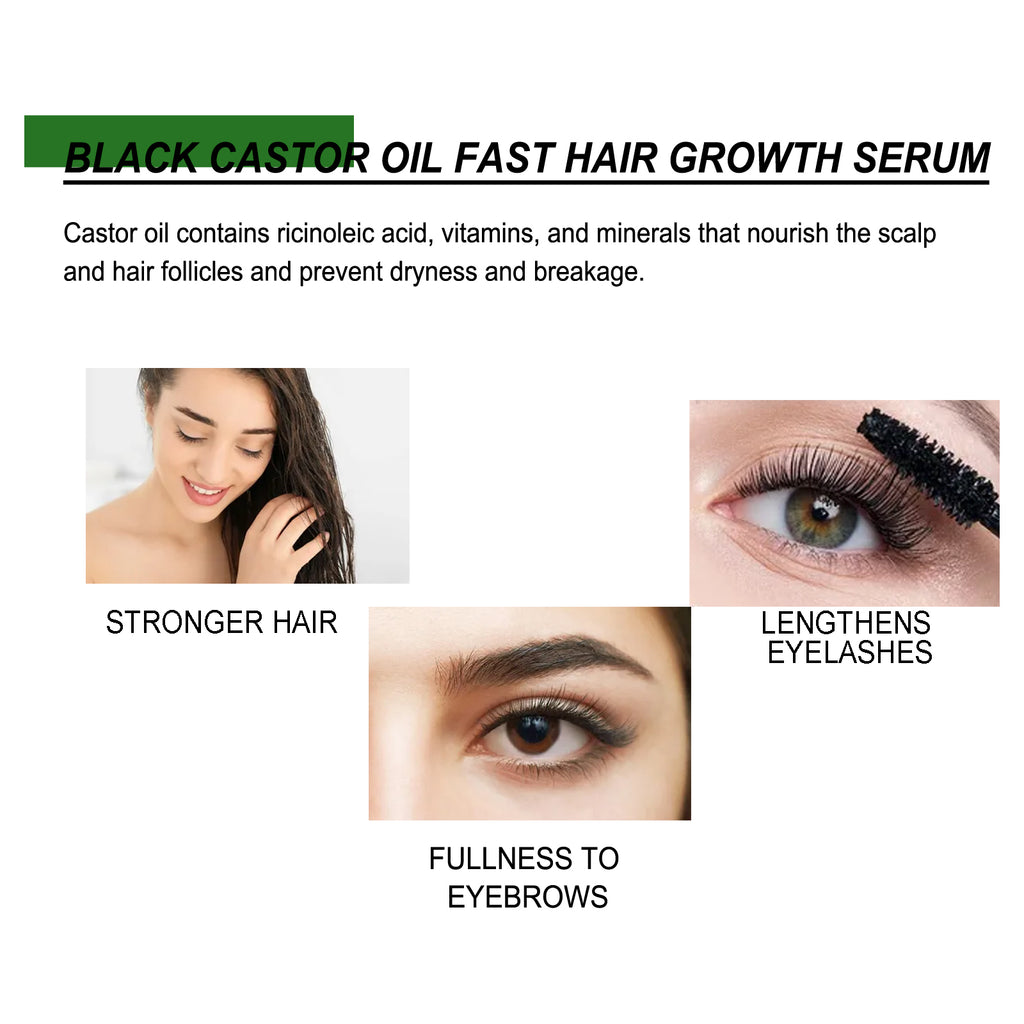 Castor Oil Hair Strengthening Serum — Thickness & Root Nourishment — product photo 3