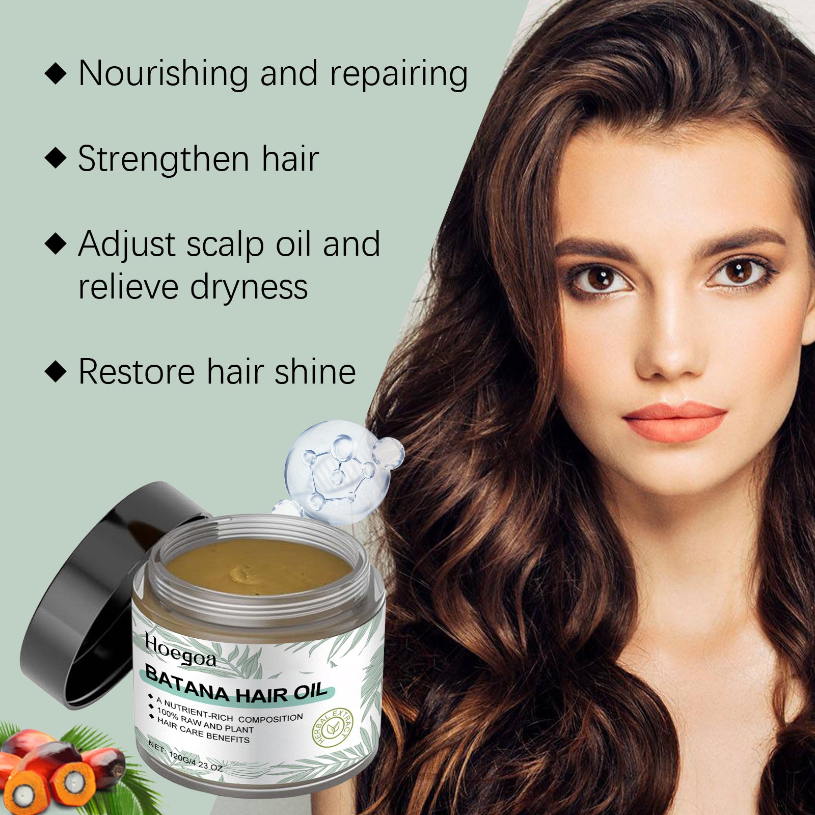 Batana Restore Hair Oil — Frizz Repair & Deep Hydration Treatment — product photo 3