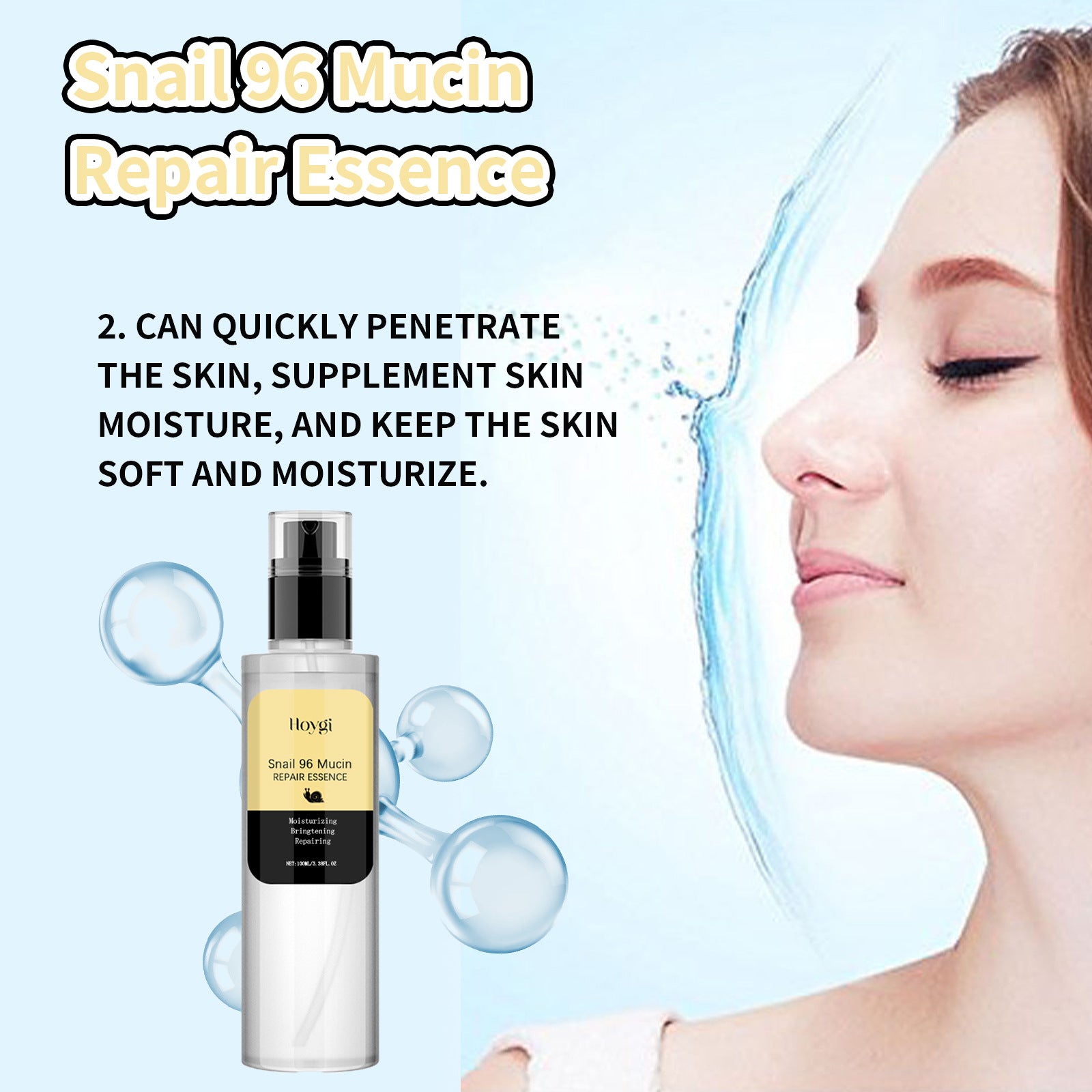 Snail 96 Mucin Repair Essence — Smoothing Firming Hydration Skincare — product photo 5