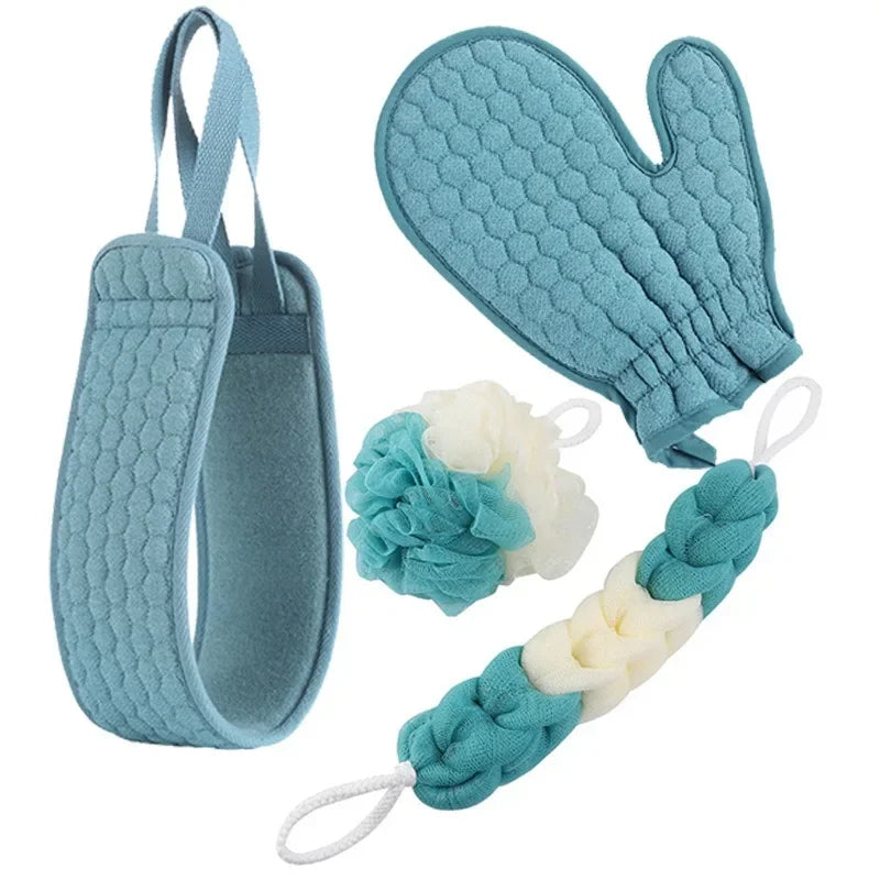 Exfoliating Bath Towels (4-Pack) — Deep-Cleansing Spa Shower Cloths — product photo 1