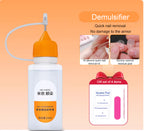 Press-On Nail Adhesive Film Kit — UV Jelly Tabs with Tools — product photo 6