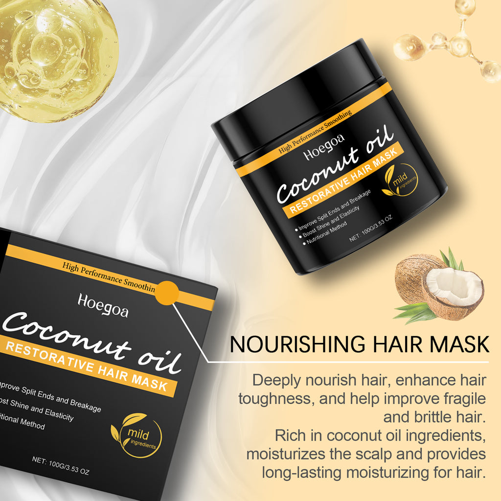 Coconut Oil Repair Hair Mask — Deep Conditioning for Dry, Damaged Hair — product photo 3