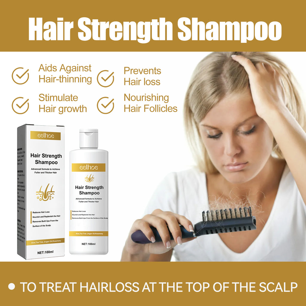 Root-Tightening Strength Shampoo — Scalp Massage Cleanser for Strong Hair — product photo 4