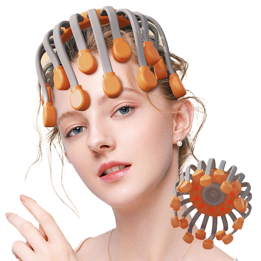 Red Light Octopus Scalp Massager Pro — Multi-Head Vibration & Sound Therapy — product photo 4