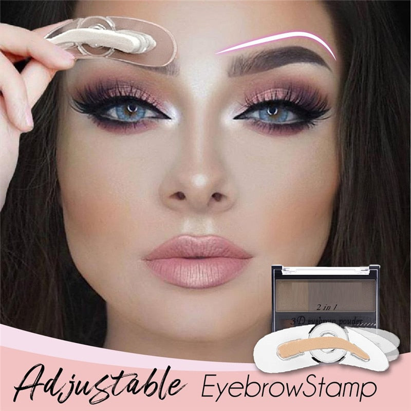 Signature Brow Stamp Kit — Dual-Shade Sculpting Powder for Natural-Looking Brows — product photo 3