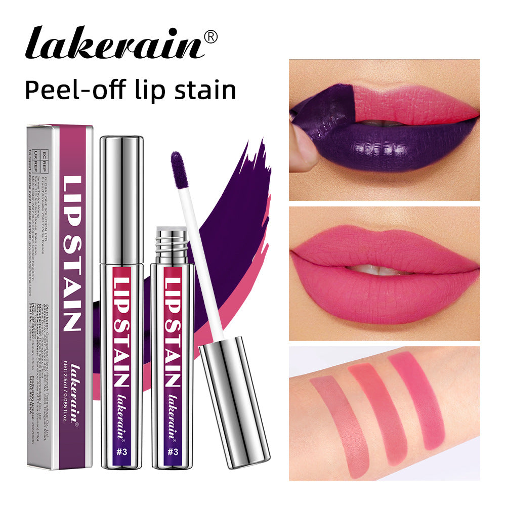 Lakerain Peel-Off Lip Tint — Long-Lasting Non-Transfer Lip Stain Makeup — product photo 1