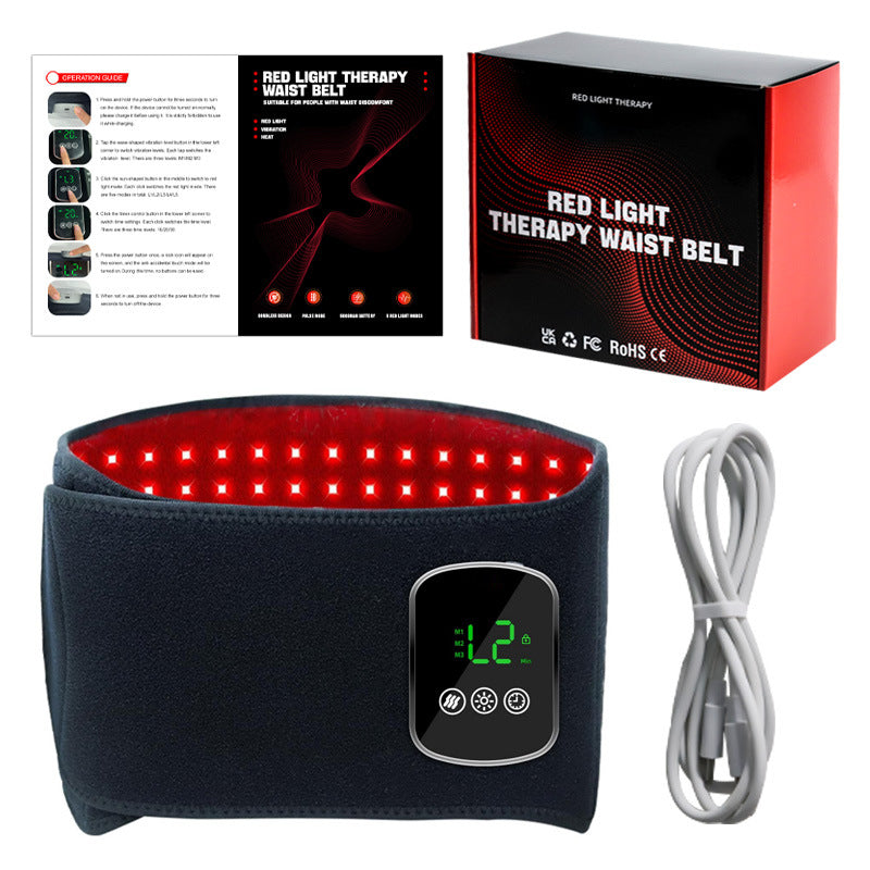 Infrared Vibration Massage Belt — Heated Compress for Back & Waist — product photo 6