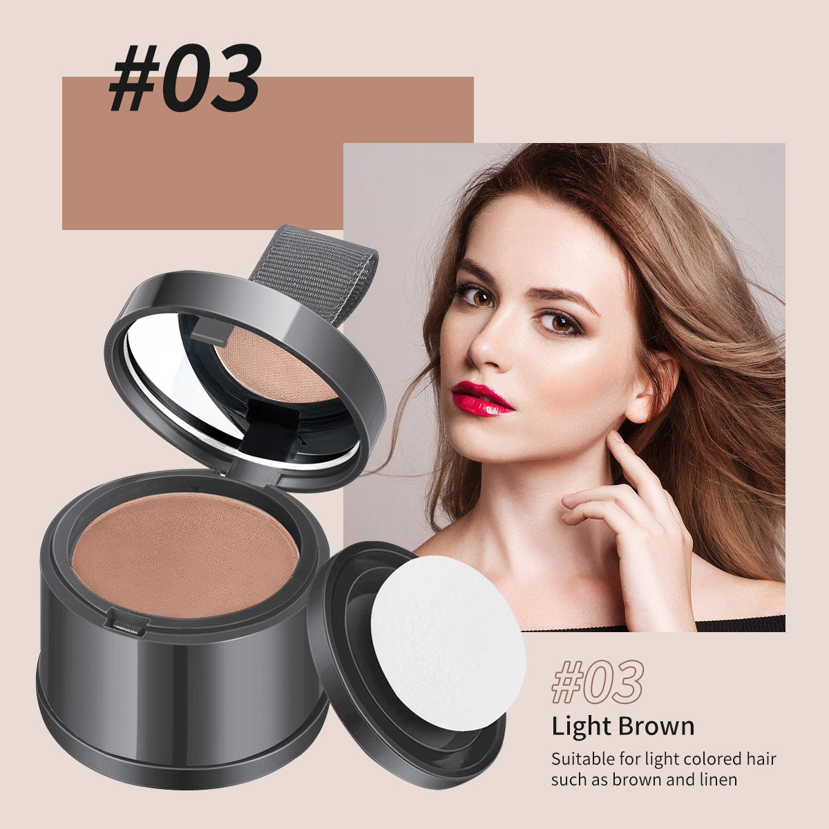 Hairline Filling Shadow Powder — Waterproof Root & Forehead Cover Makeup — product photo 8