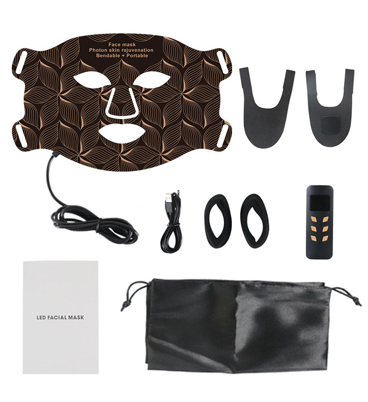 LED Photon Silicone Face Mask — 8-Colour Light Therapy Beauty Device — product photo 4