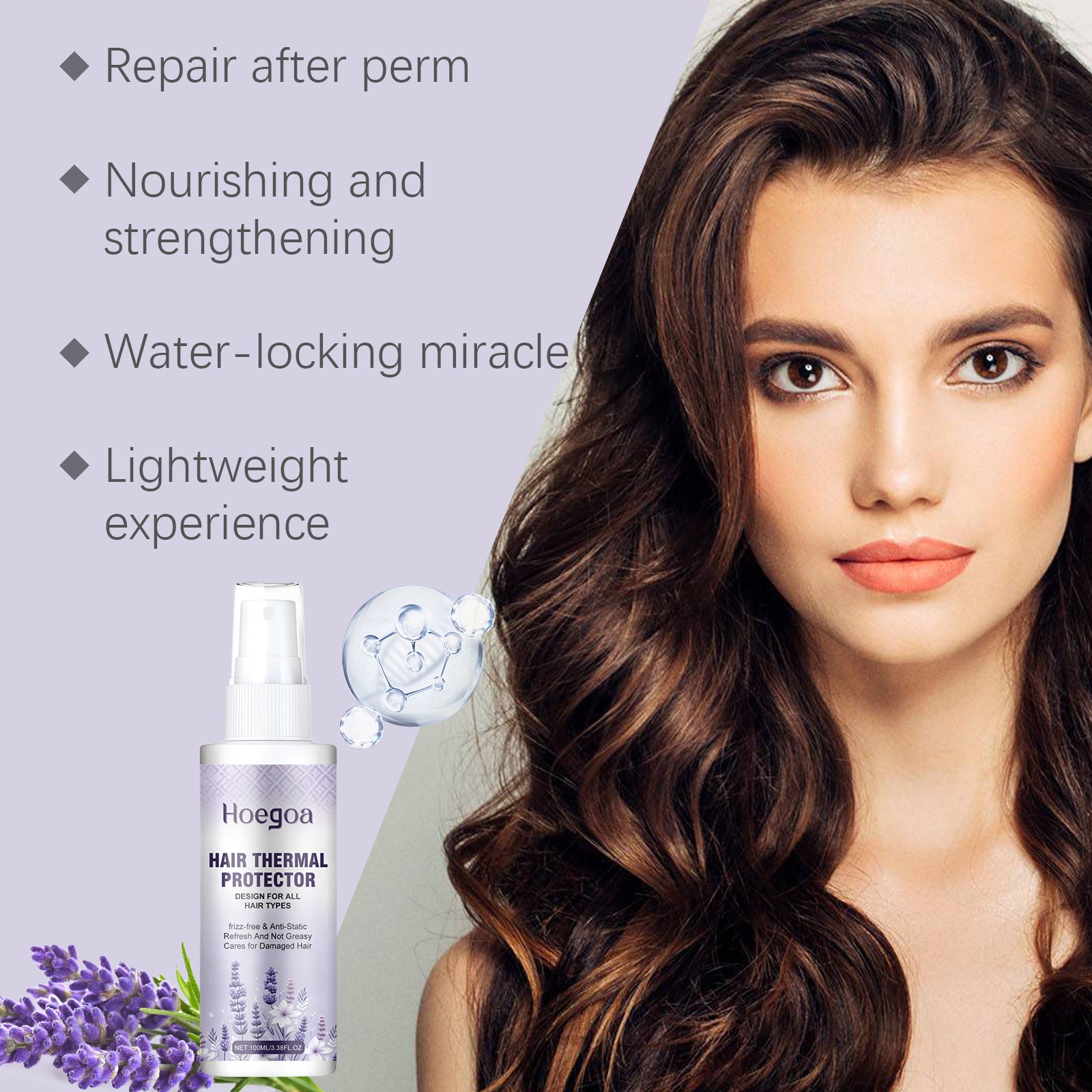 Protein Hair Repair Spray — Smoothing Oil Mist for Permed & Coloured Hair — product photo 4