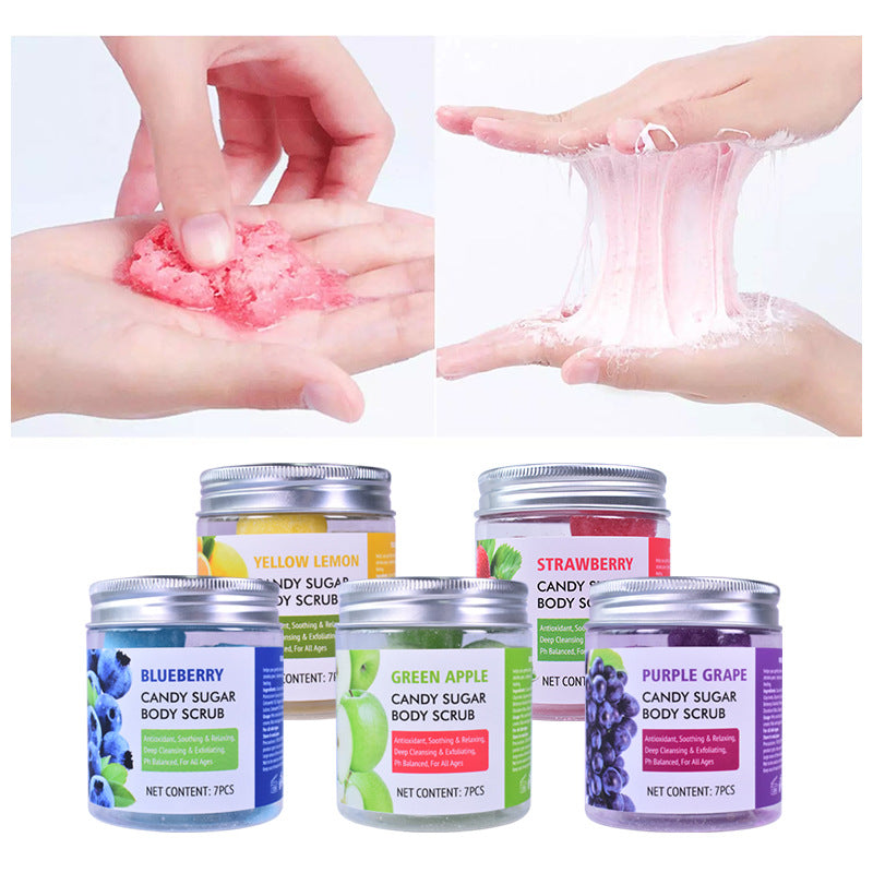 Fruit Sugar Body Scrub — Exfoliating Smoothing Bath & Body Polish — product photo 2