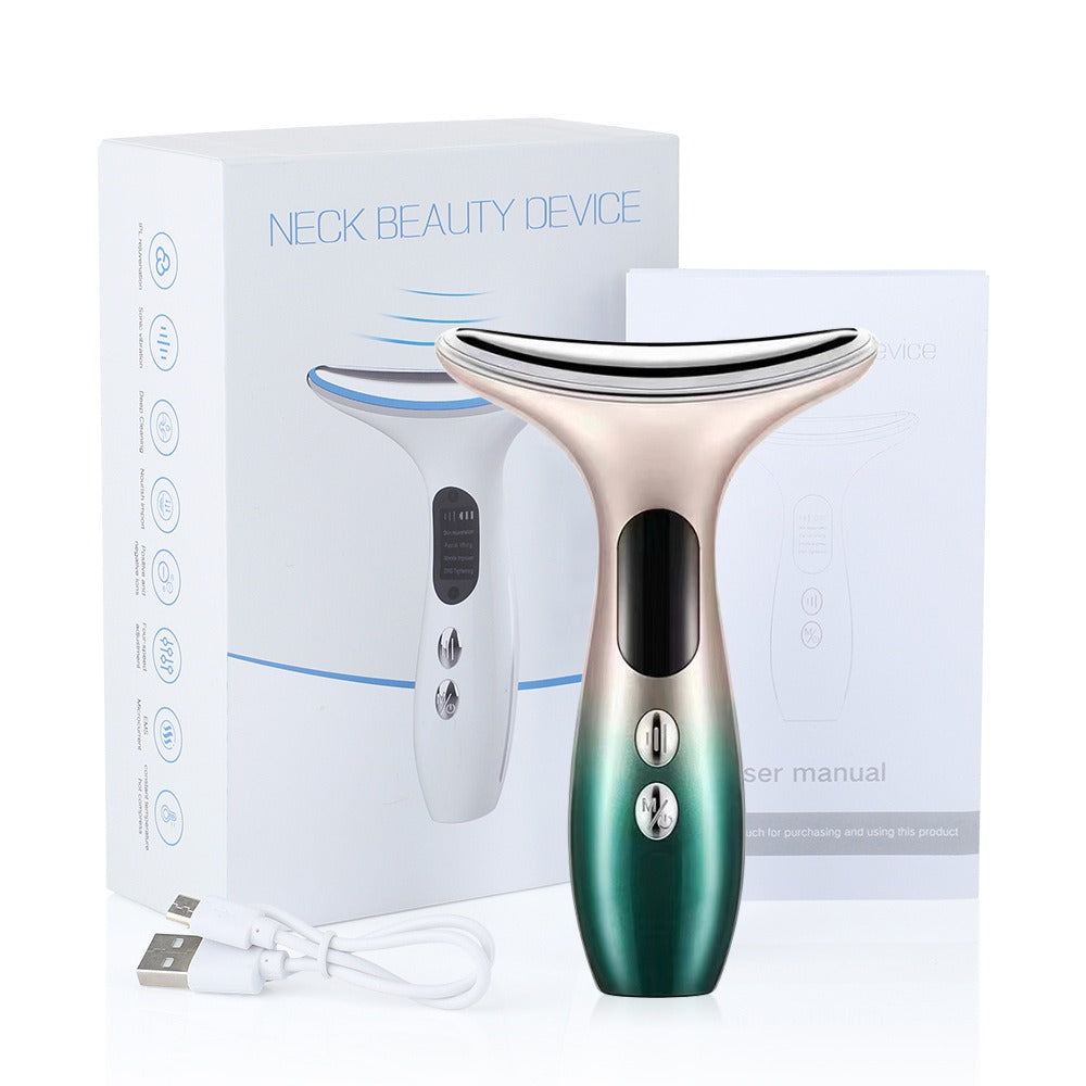 LED Microcurrent Neck & Face Device — Warming Beauty Instrument — product photo 2