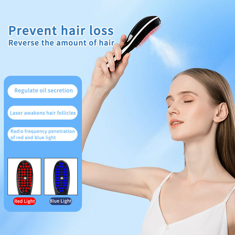 Nano Mist Scalp Care Comb — Red & Blue Light Scalp Massage Beauty Device — product photo 3