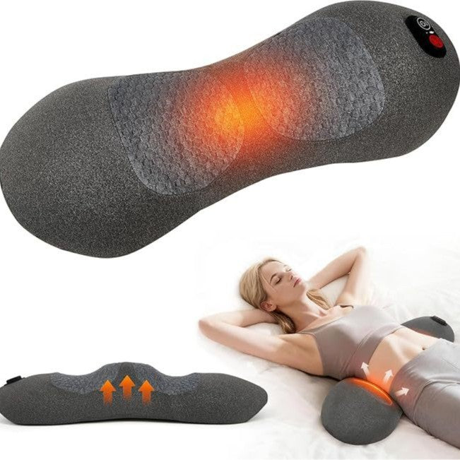 Heated Massage Back & Waist Cushion — Kneading Relaxation Wellness Device — product photo 1