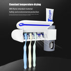 UV Toothbrush Sterilizer & Toothpaste Dispenser — Wall-Mounted Bathroom Cleaner