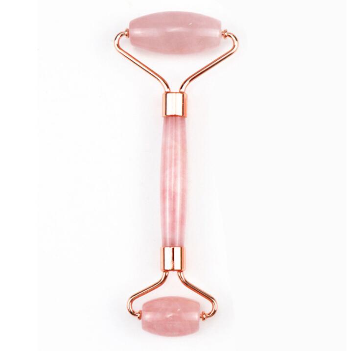 Rose Quartz & Jade Facial Roller Set — Sculpting Massage Beauty Tool — product photo 6