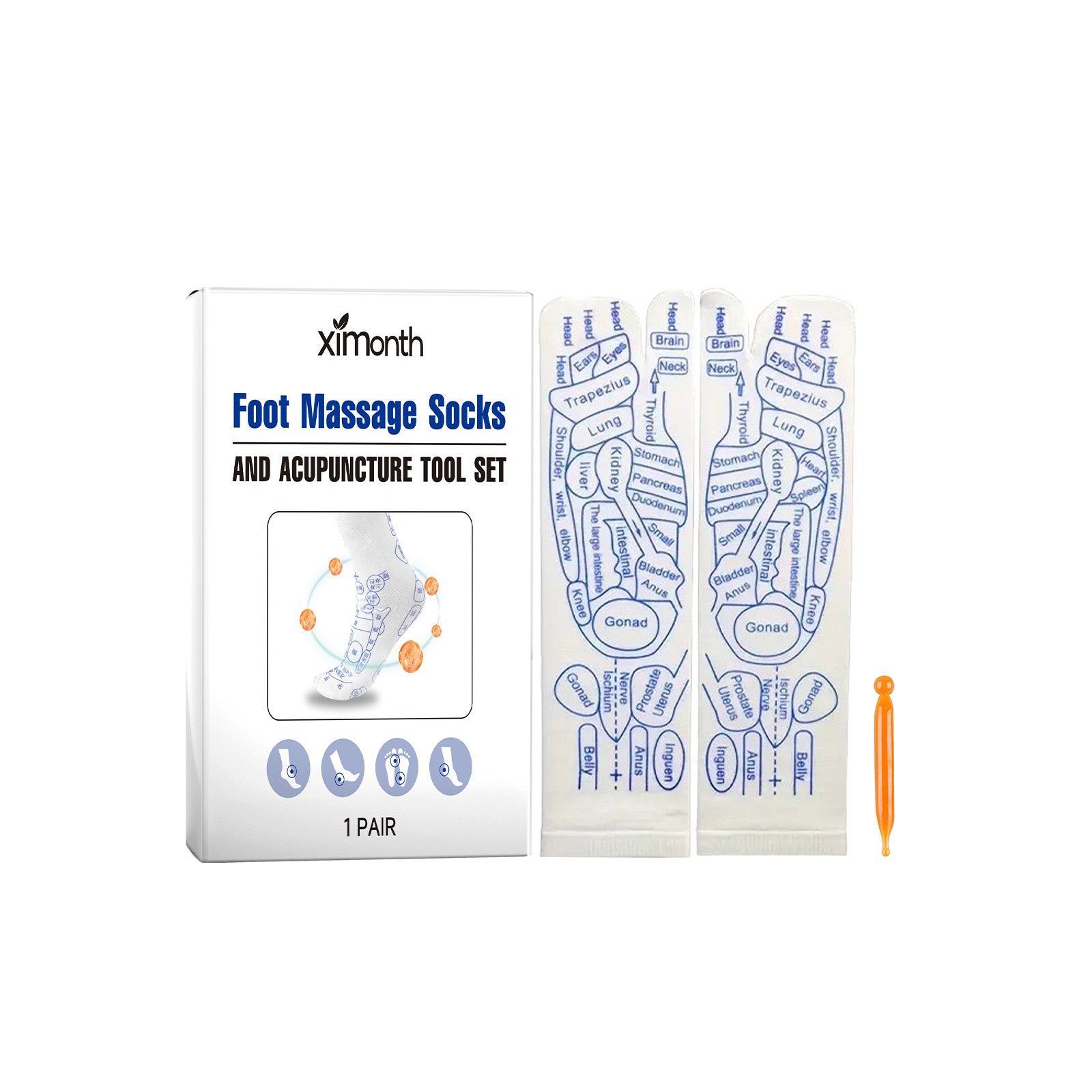 Complete Foot Care Pedicure Set — At-Home Foot Massage & Grooming Tools — product photo 1