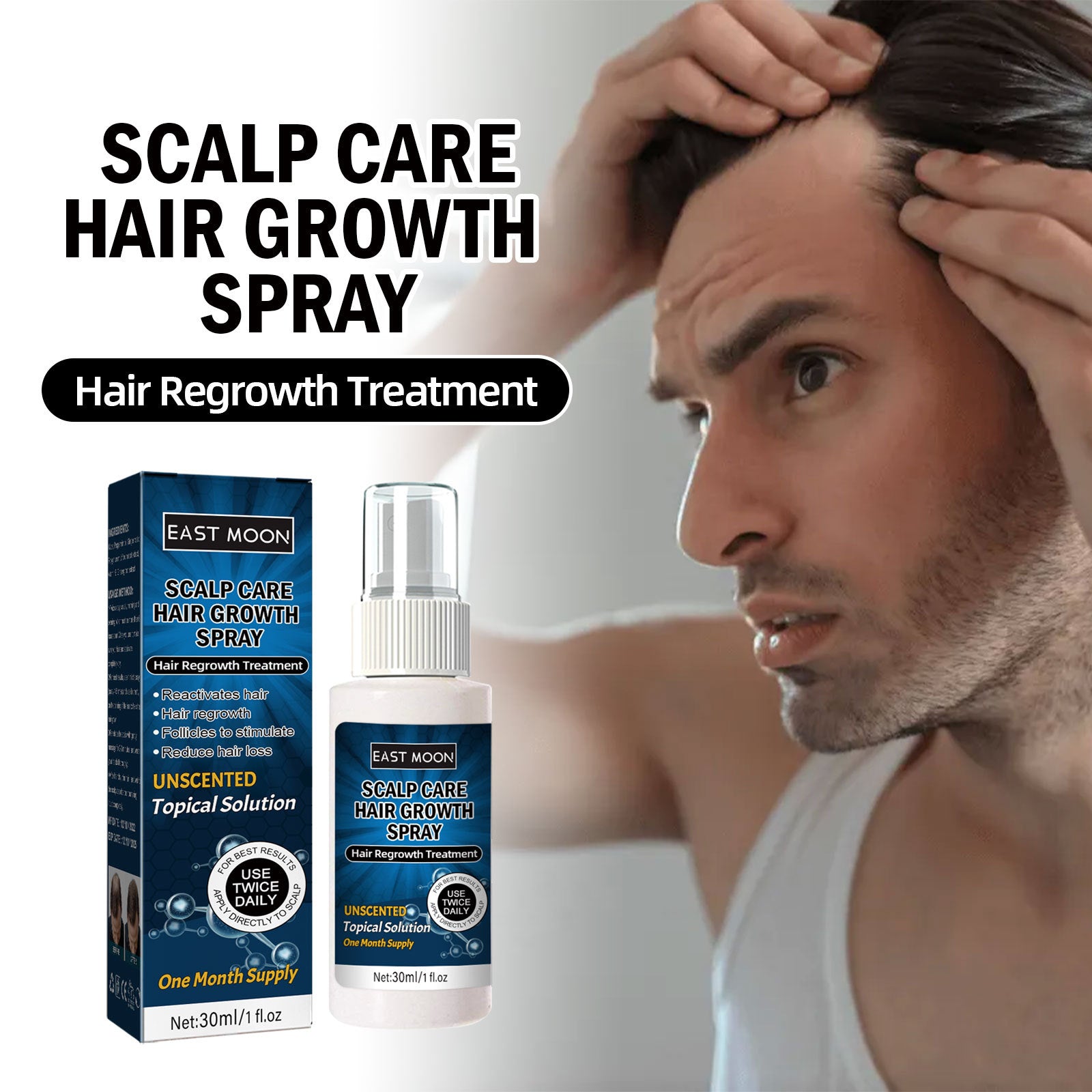 Men's Dense Hair Treatment Spray — Hairline & Thickness Support — product photo 3