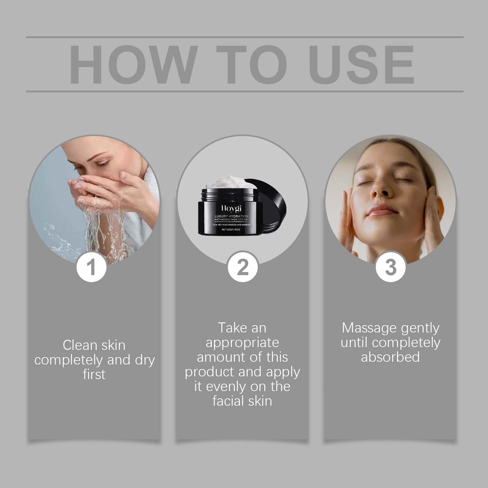 Hyaluronic Acid Smoothing Cream — Hydrating Plumping Face Skincare — product photo 6