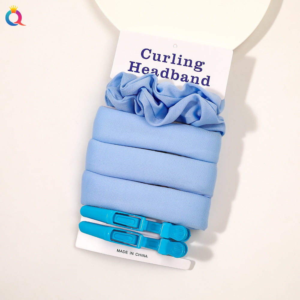 Heatless Curling Band — No-Heat Overnight Big-Wave Hair Curler