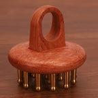 Copper Wood Therapy Massage Comb — Meridian Gua Sha Scalp & Body Tool — product photo 7