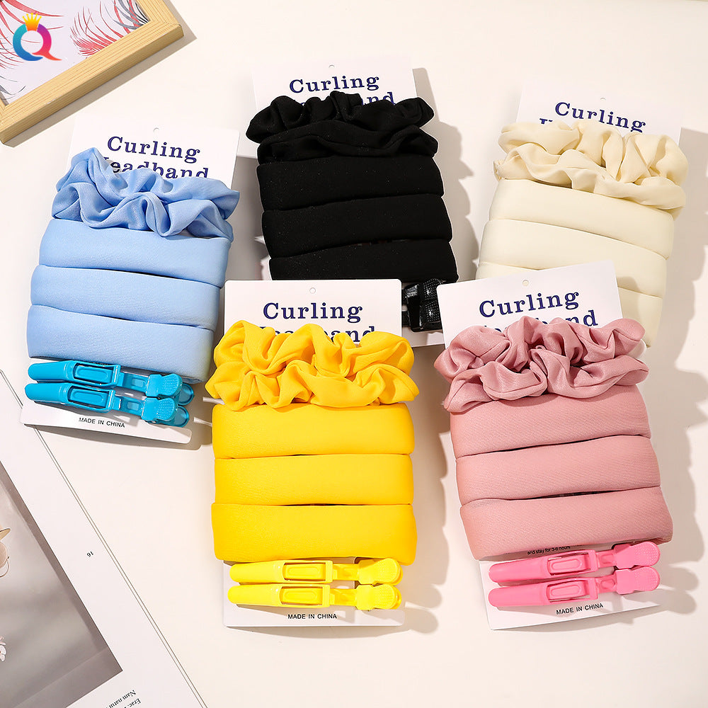 Heatless Curling Band — No-Heat Overnight Big-Wave Hair Curler