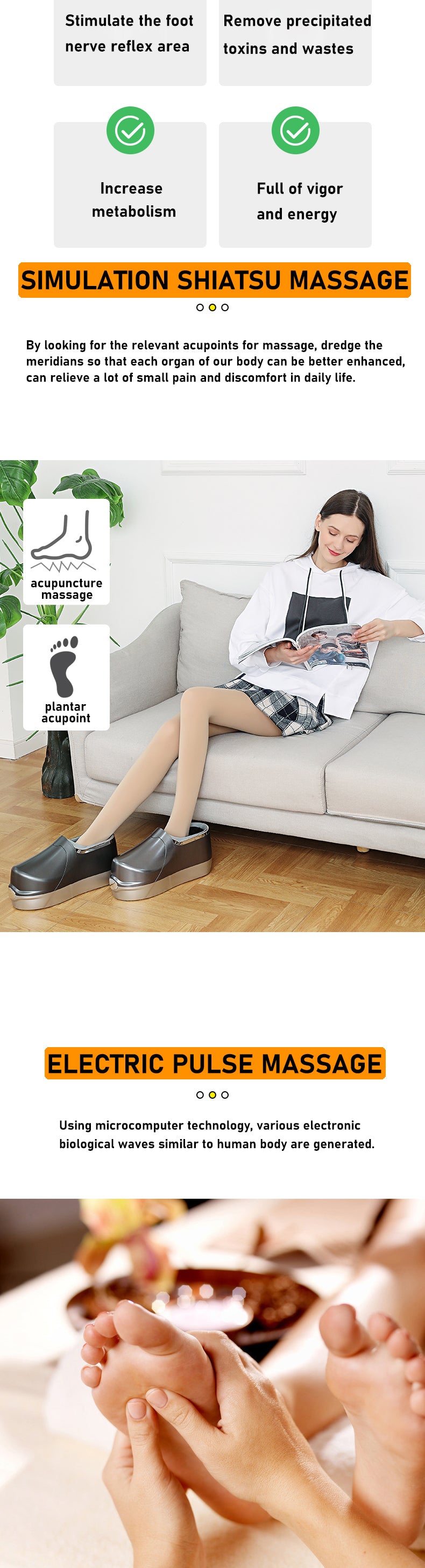 Acupoint Massage Slippers — Reflexology Sole Stimulation Shoes — product photo 12