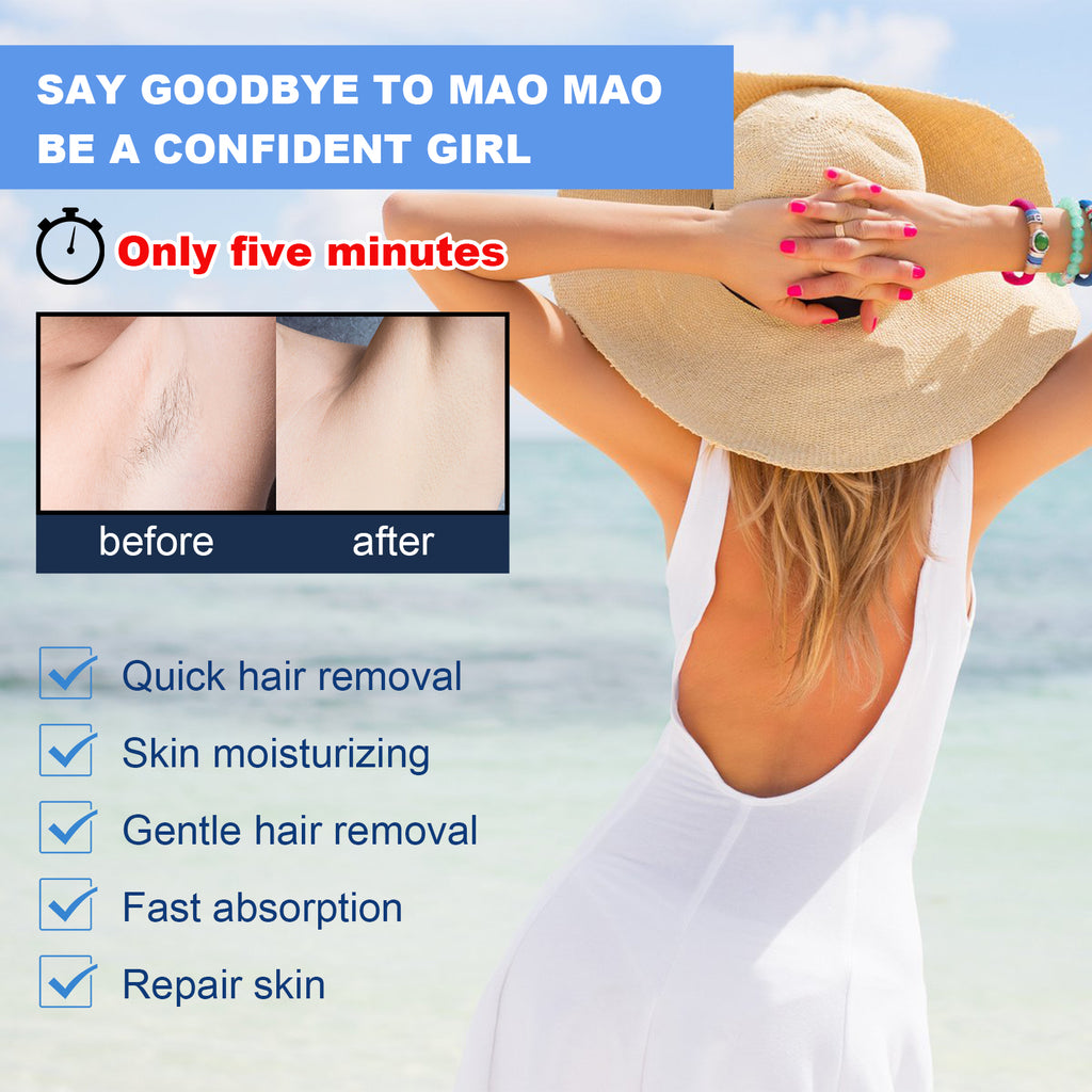 Painless Hair Removal Cream — Gentle Whole-Body Depilatory Cream