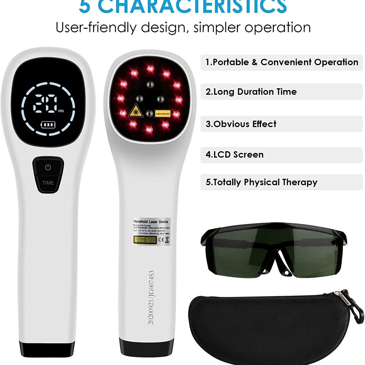 Red Light Therapy Device — At-Home Skin & Body Wellness Panel — product photo 2