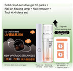 Press-On Nail Adhesive Film Kit — UV Jelly Tabs with Tools — product photo 8
