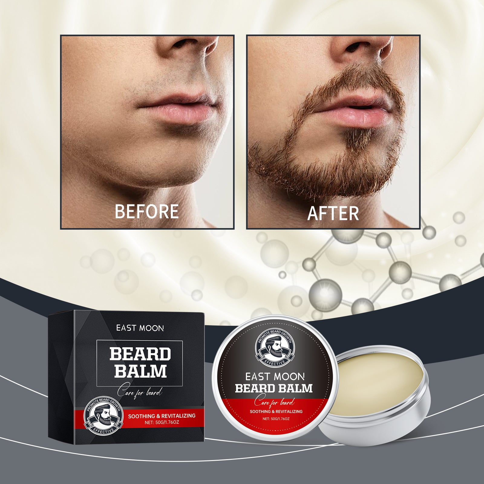 Men's Beard & Facial Hair Cream — Softening Moisture Conditioner — product photo 3