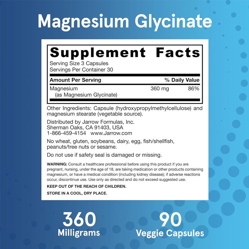 Magnesium Glycinate Daily Capsules — Calm & Balance Supplement — product photo 4