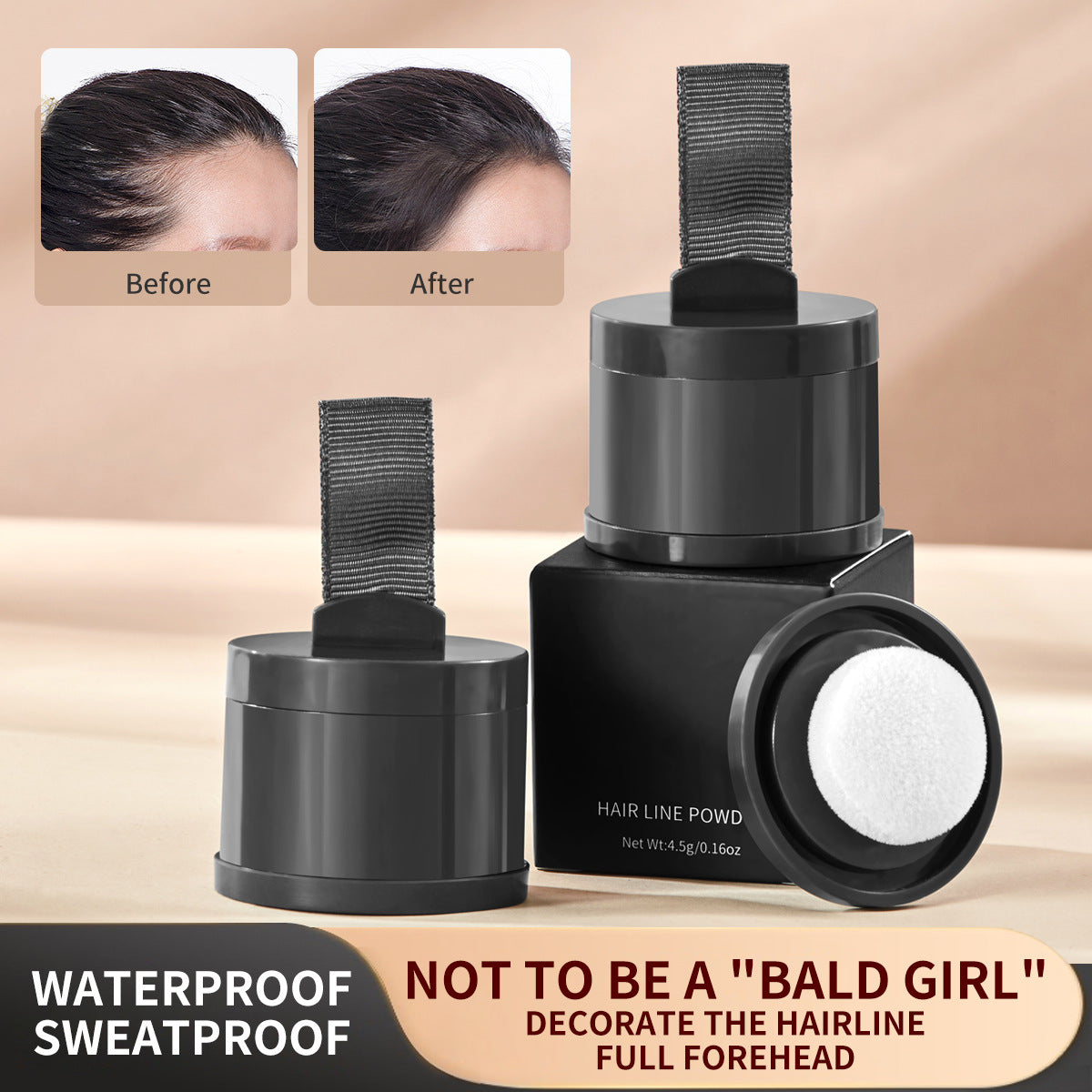 Hairline Filling Shadow Powder — Waterproof Root & Forehead Cover Makeup — product photo 1