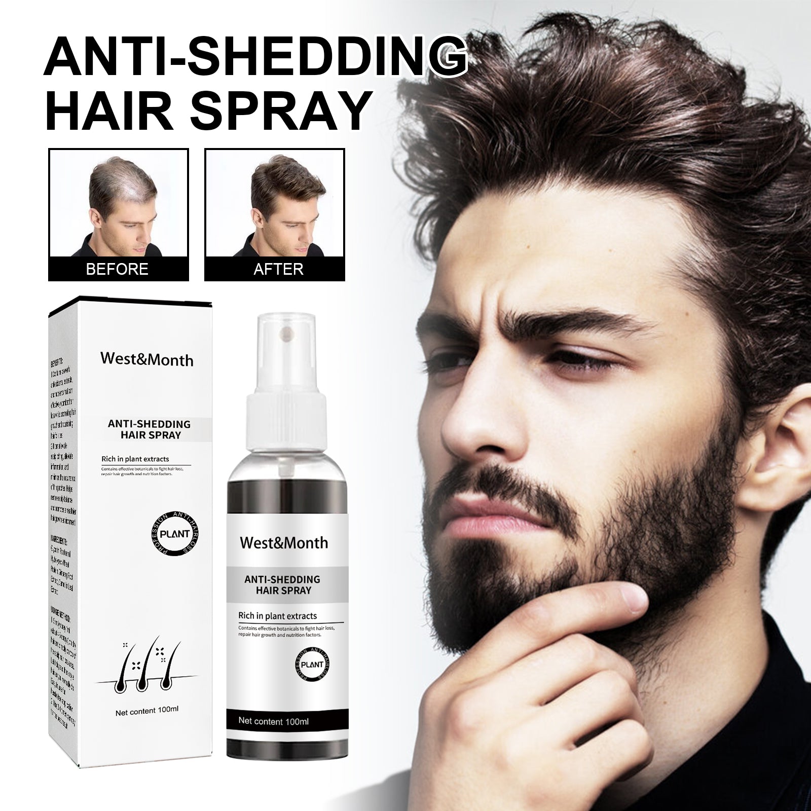 West&Month Hairline Nutrition Spray — Root Moisture & Strength Care — product photo 2