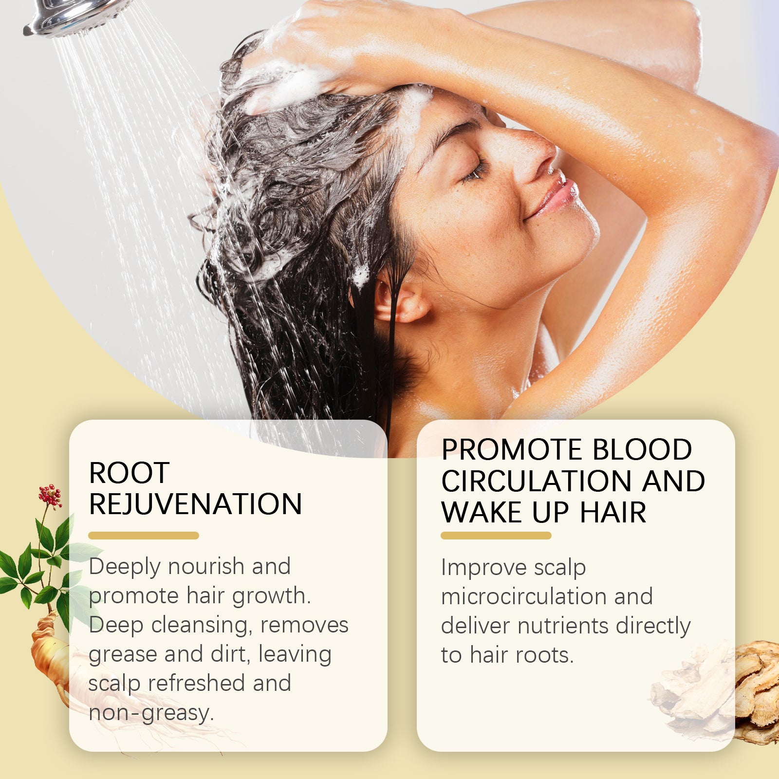Dark Hair Nourishing Shampoo — Smoothing Root-to-Tip Cleanser — product photo 4