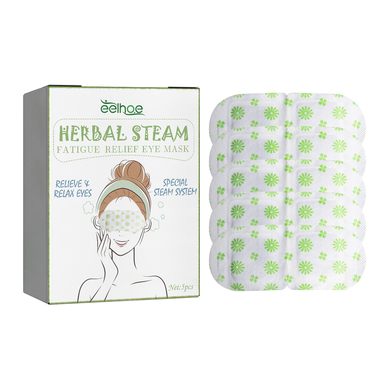 Herbal Steam Eye Mask — Warming Compress for Tired, Strained Eyes — product photo 2